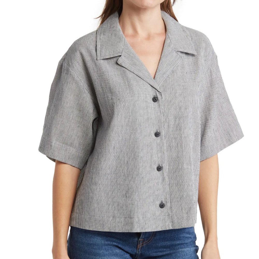 RAG & BONE - Stripe Short Sleeve Butten Up Shirt BRAND NEW!!!